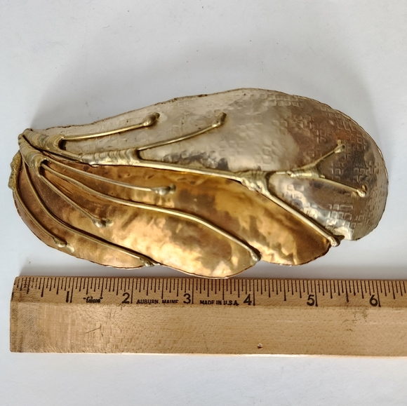 Vintage Leaf Mixed Metal Belt Buckle